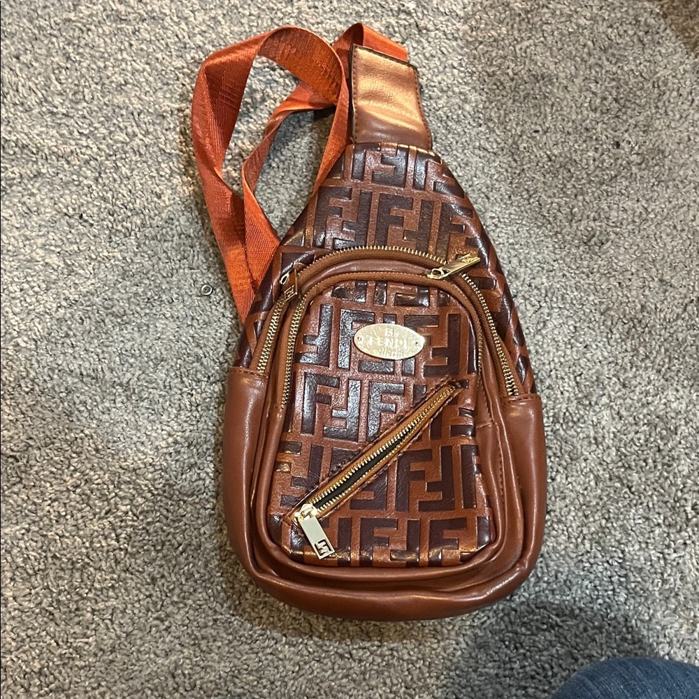 Fendi Brown Monogram Belt Bag